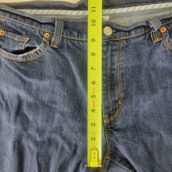 Jordache Jeans Womens 16 Blue Mid Rise Denim Bootcut Medium Wash W35 x L26 - Picture 5 of 16